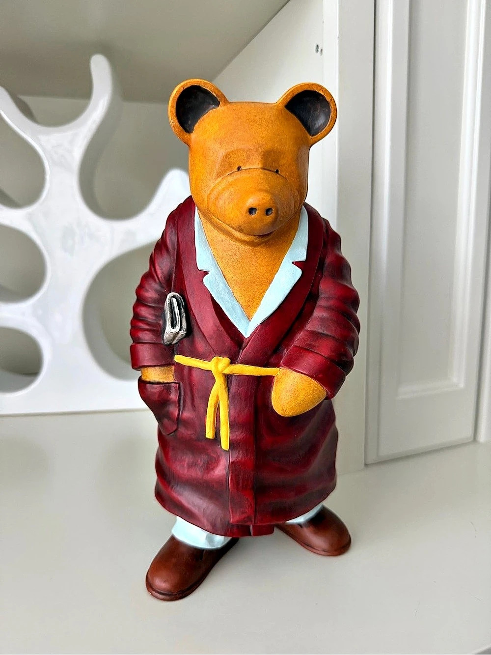 Vintage 1998 BRUIN CERAMICS "BILL" THE BEAR COLLECTION BY BRYAN JONES 11" tall